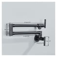 thumbnail image 3 of Brass Kitchen Faucet Brushed Gold Sing Cold Kitchen Sink Water Tap Single Handle Mixer Tap 360 Rotation Wall Mounted ,Easy to Install, 3 of 7