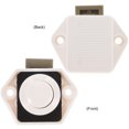 thumbnail image 2 of Push Button Latch Cupboard Latch Lock Plating Drawer Cabinet Latch Lock, 2 of 4