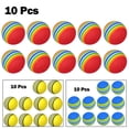 thumbnail image 3 of 10pc Golf Swing Training Foam Balls Indoor Practice Rainbow Sponge Balls, 3 of 7