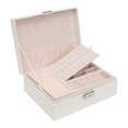 thumbnail image 2 of LSLJS Jewelry Organizer Box Leather Large Jewelry Boxes Earrings Holder Organizer Storage Case Double Layer Display with Removable Tray Elegant Jewelry Box, 2 of 5