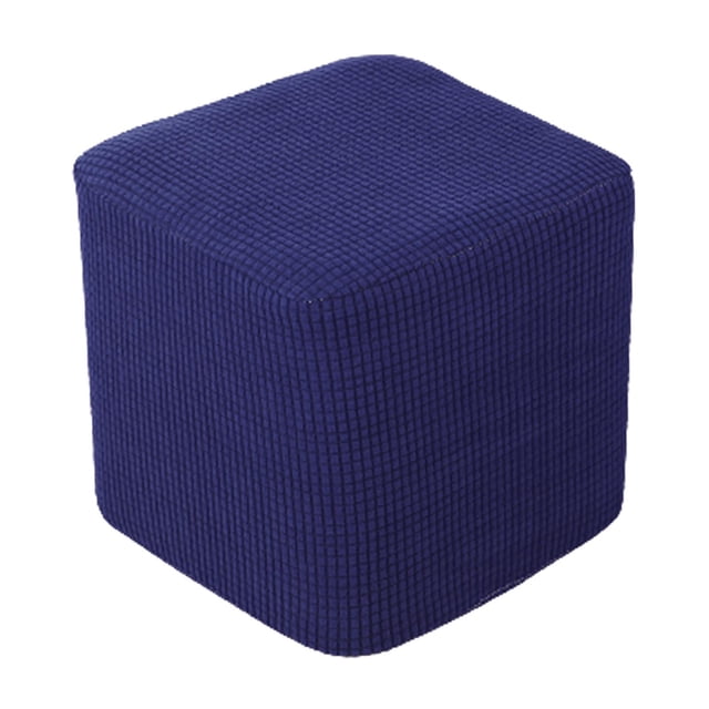 10 Stretch Ottoman Slip Footstool Footrest Living Room Soft dark dark blue