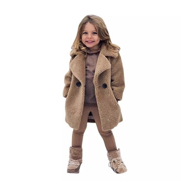 matoen Manteau Veste en Molleton pour Tout-Petits Enfants Filles Automne Hiver Manteau Chaud Vêtement d'Extérieur Veste