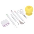 thumbnail image 2 of Vinyl Weeding Tools Set  , Clear Debris DIY Production Craft Tools Set Prevent Tearing  For Cameos For Silhouettes For Lettering Yellow, 2 of 8