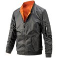 thumbnail image 1 of RXIRUCGD Veste Décontractée à Manches Longues pour Hommes, Gris Foncé, Taille : m, 1 of 6