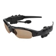 thumbnail image 1 of Sunglasses Headphone,  5.0 Bone Conduction Sunglasses, For Travel, Drive, Outdoor, All Face Shapes, Dark Brown, 1 of 8