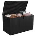 thumbnail image 1 of BeesClover 120 Gallon Outdoor Storage Box Waterproof, Patio Deck Storage Box, 1 of 8