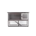 thumbnail image 1 of New AGe Pet Columbia Outdoor Multi Level Rabbit Hutch Gray, 1 of 9