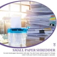 thumbnail image 2 of HLONK Blue WearResistant Manual Paper Shredder for Home Use ABS Material Great for Document Destruction 8.5x4.3 Inches, 2 of 8