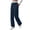 Marine1, variante sur fatyb Pantalon Doublé en Molleton pour Femme, Jambe Droite, Taille Haute, Pantalon Thermique pour Femmes avec Poches