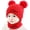Red, variant on Funie 1 Set Baby Beanie Hat Scarf Solid Color Knitted Boys Girls Windproof Fluffy Pompom Children Cap Set for Outdoor