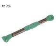 thumbnail image 3 of Unique Bargains Fil à Broder Vert Mer, 8 m, 12 Écheveaux, 3 of 6
