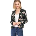 thumbnail image 1 of INSPIRE CHIC Blazer Ouvert à Revers Cranté à Manches Longues Intégrales pour Femme, 1 of 6