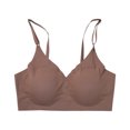 thumbnail image 4 of Kcodviy Womens Comfort Lightly Lined Medium Bra Seamless Wireless Triangle Bralette Womens Bras Front Closure Bra, 4 of 4