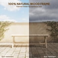 thumbnail image 4 of Outsunny  55.1" Garden Bench 2-Seater Outdoor Bench, Natural Wood Finish, 4 of 10
