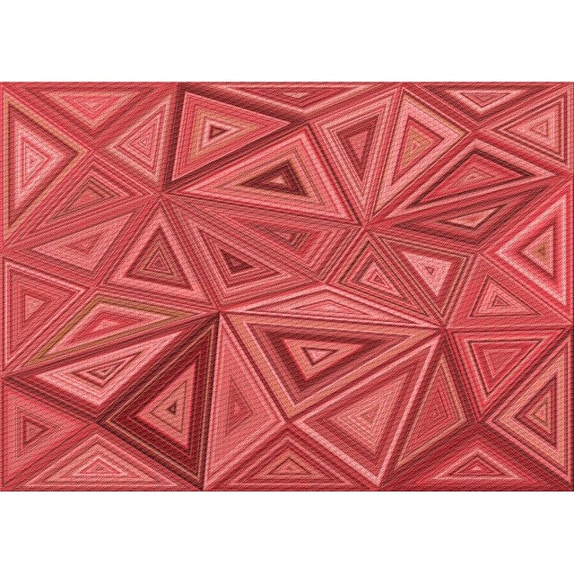 Ahgly Company Tapis d'Intérieur Rectangulaires Transitionnels Rouges Lavables à la Machine, 8 Pieds x 10 Pieds