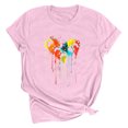 thumbnail image 1 of Meichang T-Shirts de la Saint-Valentin pour Femmes Mignons avec Cœur d'Amour T-Shirts Graphiques à Manches Courtes Décontractés à Col Rond T-Shirts Hauts Joyeuse Saint-Valentin, 1 of 2