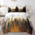 thumbnail image 1 of YST Brown Ombre Abstract Bedding Set with Brush Marks Gradient, Full Size (7 Count), 1 of 4