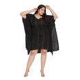 thumbnail image 1 of Oussum Robe Tunique Lurex Courte Ajustable pour Femmes Grande Taille, Noir, 1 of 7