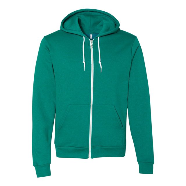 American Apparel Sweat à Capuche Zippé Complet en Polaire Flex Unisexe, TP, Ultra Bleu