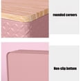 thumbnail image 4 of Bread Box for Kitchen Countertop Corner Bread Box for Homemade Bread Metal Embossed Bread Storage Container Bin with Bamboo Lid, 4 of 6