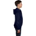 thumbnail image 4 of Hanes Comfortblend EcoSmart Chandail à Capuchon à Fermeture Éclair Intégrale pour Enfants, TG, Marine, 4 of 7