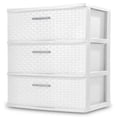 thumbnail image 1 of Sterilite 3 Drawer Wide Weave Tower, 1 of 7