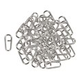 thumbnail image 4 of DYNWAVECA 10x100pcs Stainless Steel Bent Head Oval Split Fishing Tackle Connector L, 4 of 10