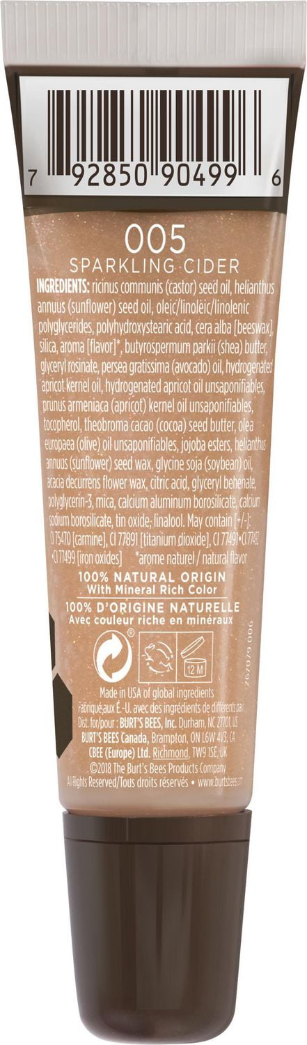 Burt's Bees 100% Natural Origin Moisturizing Lip Gloss, Sparkling Cider -