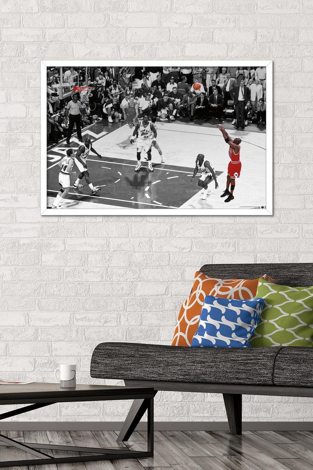 Michael Jordan - The Shot Horizontal Wall Poster, 22.375" x 34"