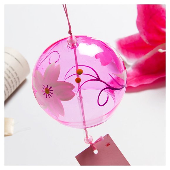 Japanese Wind Chime Hanging Blessing Forturne Fengshui Goldfish Bell for Home Car Garden