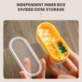thumbnail image 4 of Pill Cutter Travel Pill Organizer, 2025 New 3 Compartment Small Pill Box Pill Cutter Splitter for Small or Large Pills, Small Pill Container Portable Pill Case for Pocket Purse Pill Organizer (Green), 4 of 5