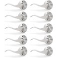 thumbnail image 1 of Satin Nickel Door Handle Interior Brushed Nickel Passage Door Lever for Hall and Closet Keyless Door Lock Set Reversible for Left Right Sided Doors Leverset Handleset, 1 of 6