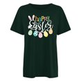 thumbnail image 4 of RKSTN Hauts pour Femmes Décontracté Été Ample Grande Taille Imprimé Graphique Lapin de Pâques Blouse Mode Col Rond Manches Courtes T-shirt, 4 of 4