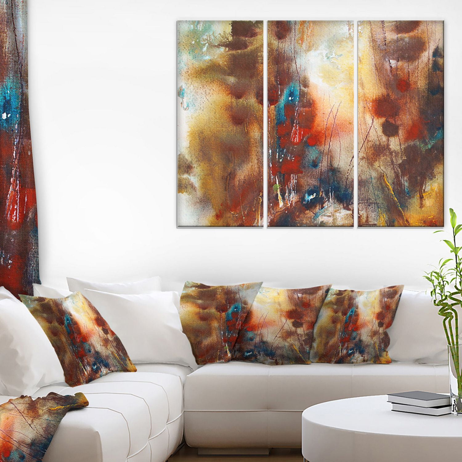 Impression sur toile « brun artistique » Design Art