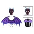 thumbnail image 1 of Dragon Costume Dragon Wing Adults Masquerade Cosplay Dinosaur Set, 1 of 10