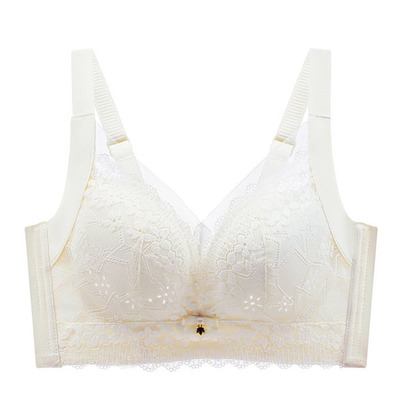 Mrat Clearance Brasier Lactancia Materna Clearance Women's No Wire Lactation Vest Bra Back Adjustment Yoga Running Bra High Support Sports Bra 6 White 4XL