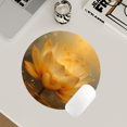 thumbnail image 3 of Golden Lotus Zen Mousepad Round Computer Mousepad Blooming Flower Floral Spirtual Meditation Yoga Room Waterproof Gaming Mousepads with Non-Slip Rubber Base Mousepads, 3 of 8