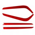 thumbnail image 1 of For Honda For CRV 2017-2021 Red Carbon Fiber Fog Light Eyelid Molding Trim Strip, 1 of 6