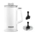 thumbnail image 4 of Luzkey Electric Milk Frother Large 600ml Automatic Hot and Cold Foam Maker 500W Nonstick Coating Interior Hot Chocolate Milk Steamer White, 4 of 8