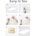 thumbnail image 3 of 600 Thread Count 100% Egyptian Cotton 4-Piece Bed Sheet Set (1 Flat, 1 Fitted Sheet, 2 Pillow Covers) 24 Inches Deep Pocket Size Stripe Pattern, 3 of 4