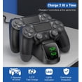 thumbnail image 2 of PS4 Controller Charger Dock Station, PS4 Controller Charger Station for Playstation 4 Controller, PS4 Remote Charging Station with Fast-Charging Port,, 2 of 6