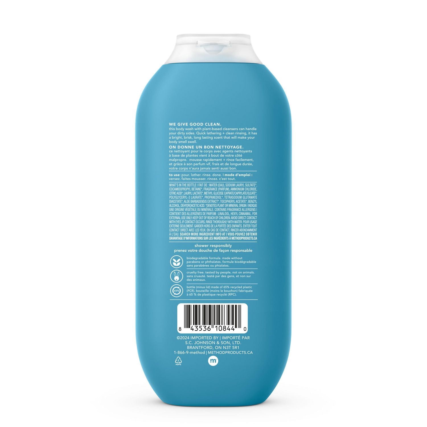 Method Nettoyant pour le Corps en Gel pour Hommes, Glacier + Granit