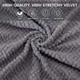 thumbnail image 3 of Nvzi Computer Office Chair Covers Stretch Computer Chair Cover 2 Piece Desk Chair Cover Universal Desk Rotating Chair Slipcovers Protector-Black, 3 of 5