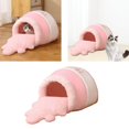 thumbnail image 4 of kurtrusly Pot de Miel Lit pour Chat Lit Doux avec Tapis Rose, 4 of 8