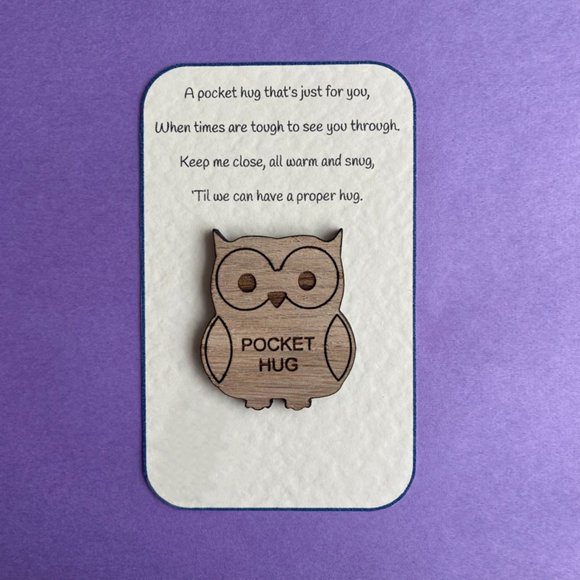 Clearance! Hesroicy Wooden Personality Exquisite Solid Creative Mother's Day Gift Compact Pocket Hug Wooden Animal For Festival