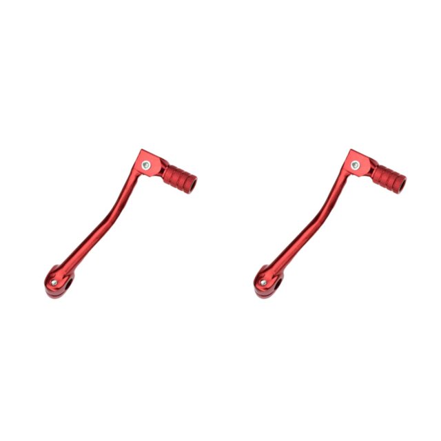 relayinert Easy To Install CNC Foot Gear Lever Shifter Made With Premium Materials Red 2Set