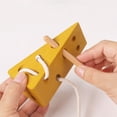 thumbnail image 4 of Bwiyojiz Jouets Éducatifs Casse-Tête Simulation Fromage Corde à Enfilage Éducation Fête Anniversaire Cadeau Jouet, Cadeaux pour Vous-Même, 4 of 4