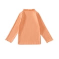 thumbnail image 1 of MeetoTime 1-10 Ans Chemise Décontractée Ample Couleur Unie Dentelle Petit Col Haut Base Garçons Filles Manches Longues Col Rond Haut, 1 of 3