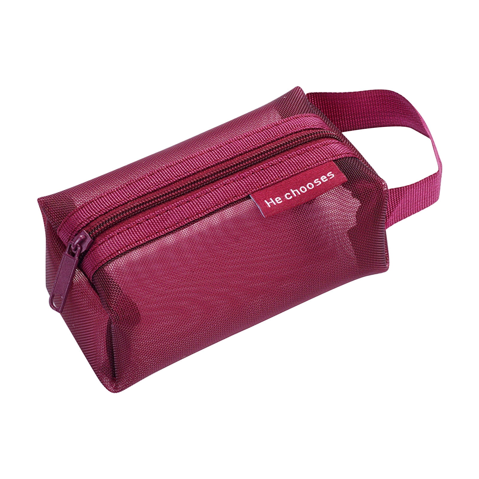 Portefeuille en Maille de Nylon Grande Capacité Porte-Clés Porte-Cartes Porte-Argent Sac de Rangement Transparent