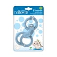 thumbnail image 4 of Dr. Brown's Flexees Teether, Blue Sloth, Soft 100% Silicone Baby Teether, BPA-Free, 3m+, 4 of 4